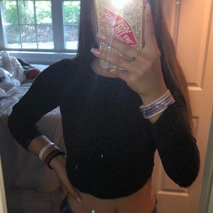 long sleeve crop top